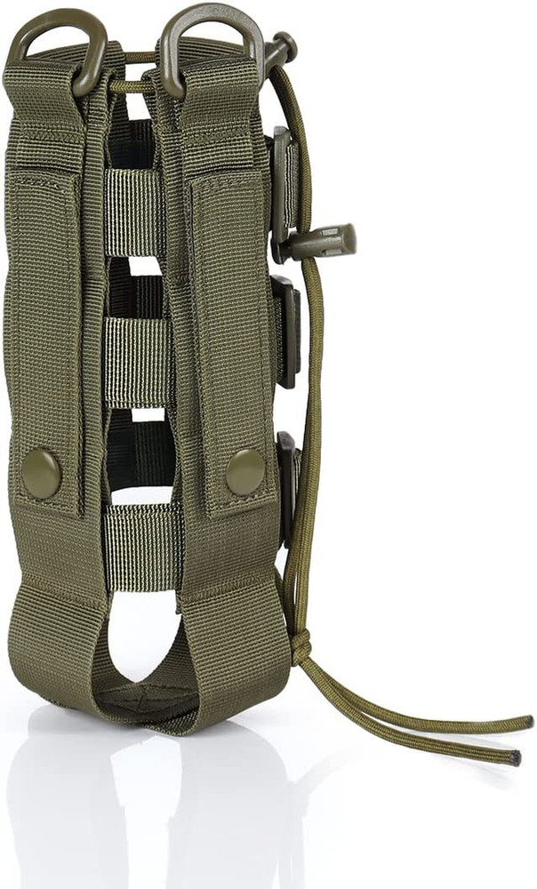 Molle Water Bottle Holder for Backpack,Drawstring Adjustable Straps Molle Pouche