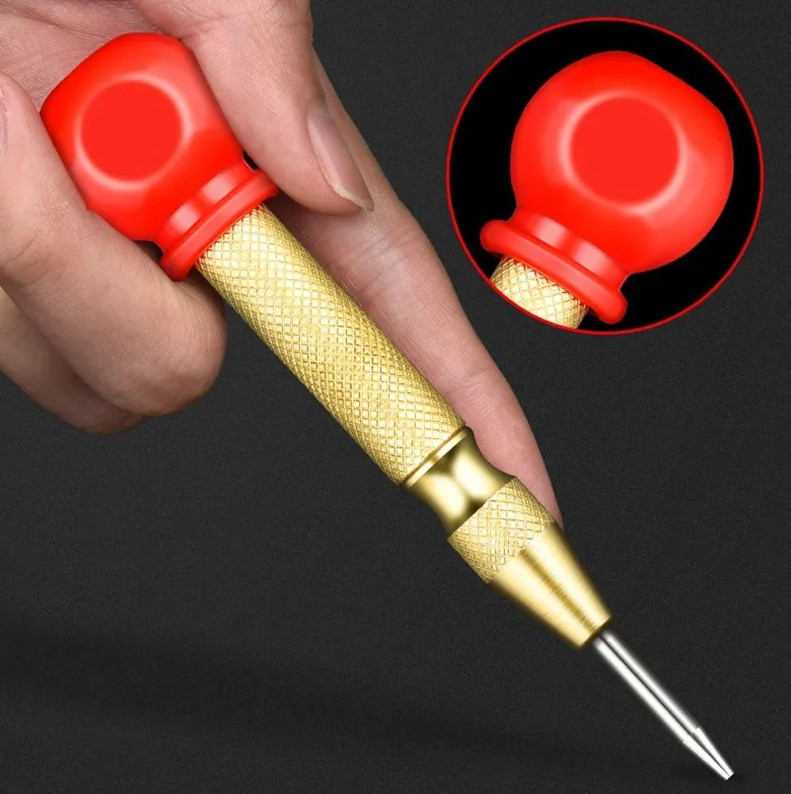 Automatic Center Punch 5 Inch Adjustable Spring Metal Marking Tool