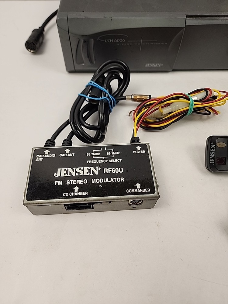 Jensen CD changer, UCH6006, modulator, wireless controller RF60U, NOT TESTED