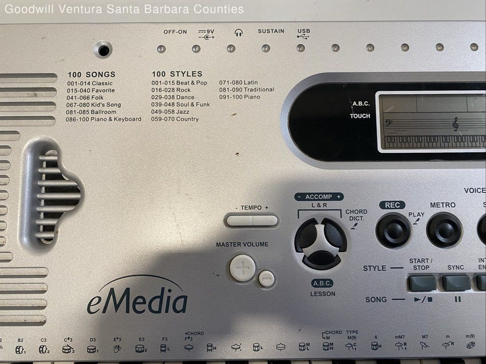 eMedia Portable Electronic Keyboard 61-Keys - Read