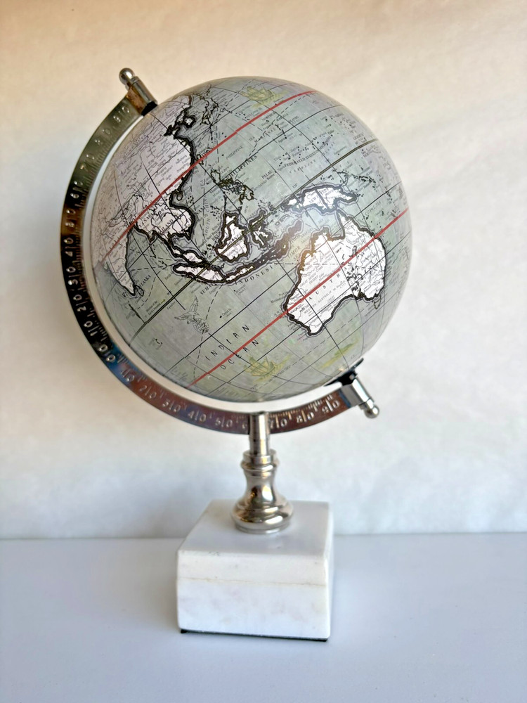 World Globe with Marble Base