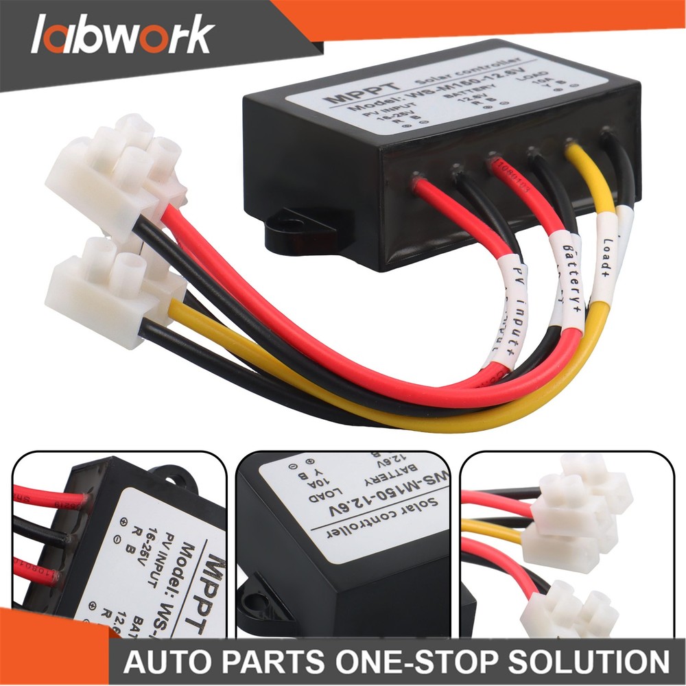 Labwork Solar Battery Charge Controller Boost MPPT Voltage Adjustable 12.6V