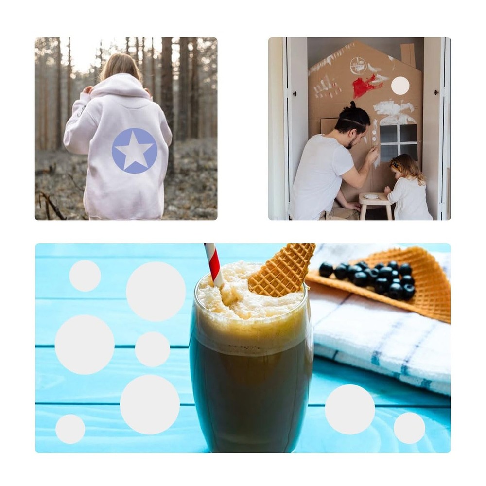 8 PCS Large Circle Stencil,Circle Stencils Different Sizes, Circle Template, ...