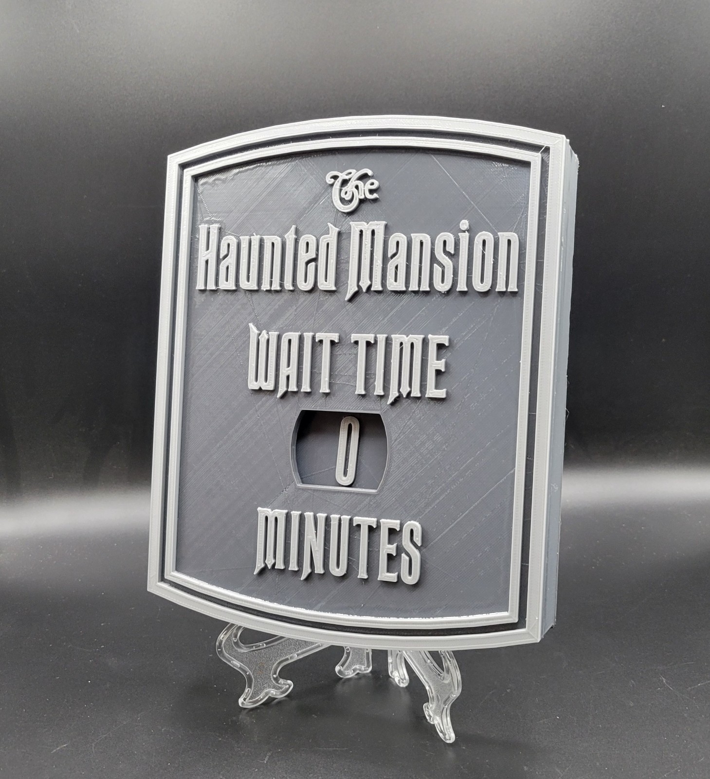 11 x 8.75 inches Haunted Mansion Wait Time Sign Plaque Replica - Disney World