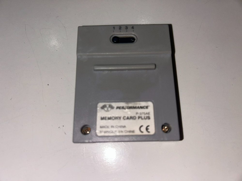 Memory Card Plus Nintendo 64 N64 by Performance (No Label) Tested Nice!