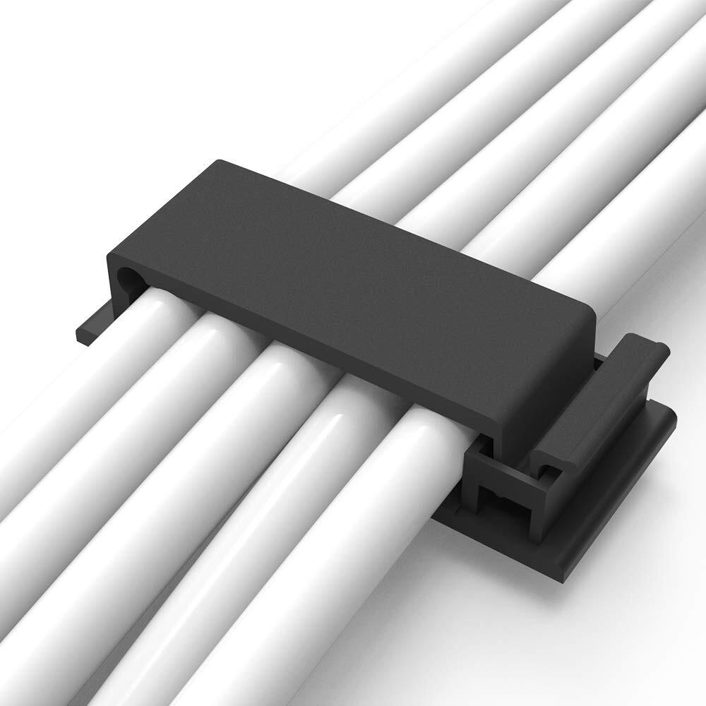 Cable Clips with Strong Self-Adhesive Multipurpose Wire Clamps for Cable Mana...