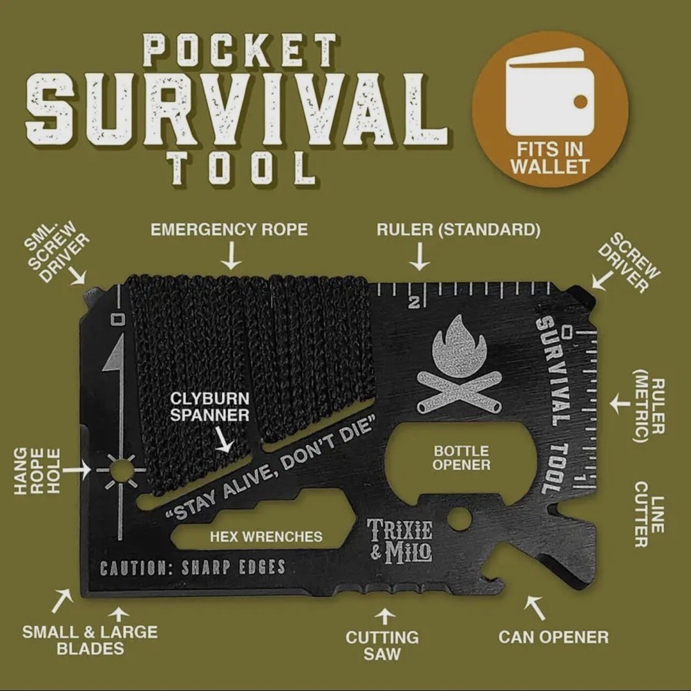 Multipurpose Pocket Survival Tool