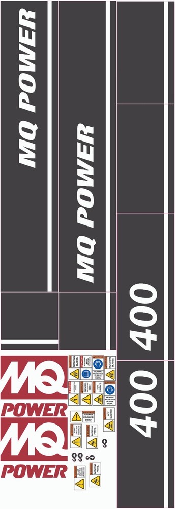 Fits Multiquip Generator WhisperWatt Decals DCA 400 Replacement Sticker Set