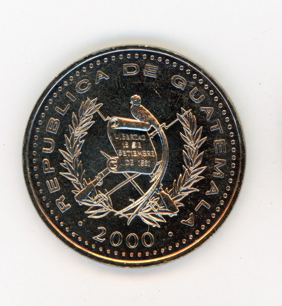 Guatemala 2000 25 centavos KM 278 UNC