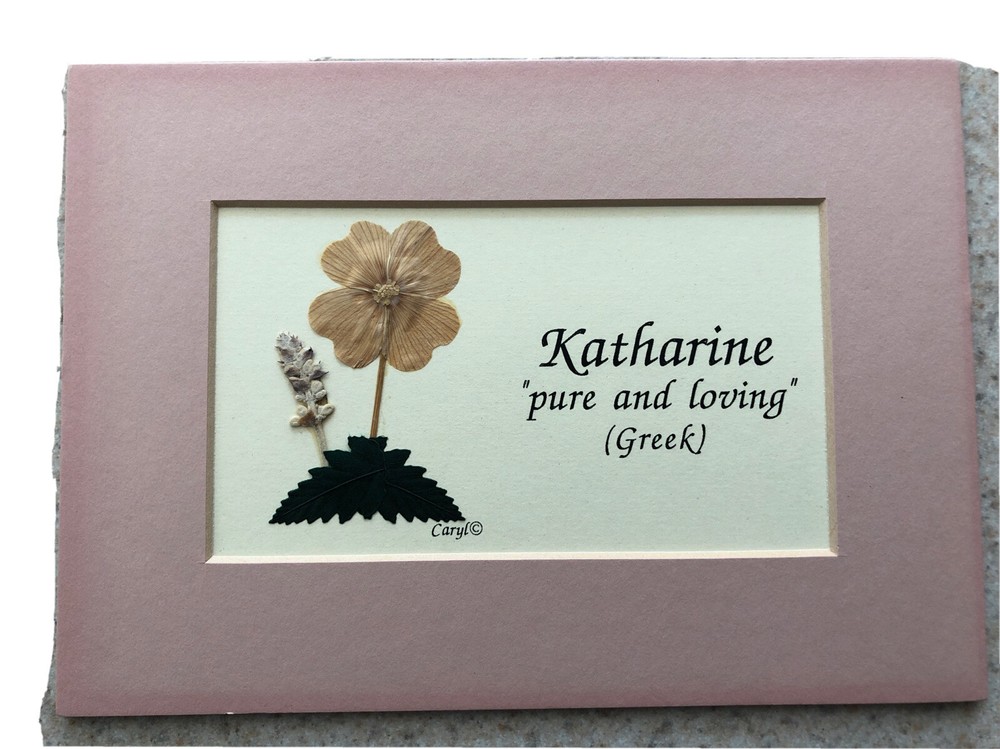 NameMe Calligraphy 5x7 Matted Katharine