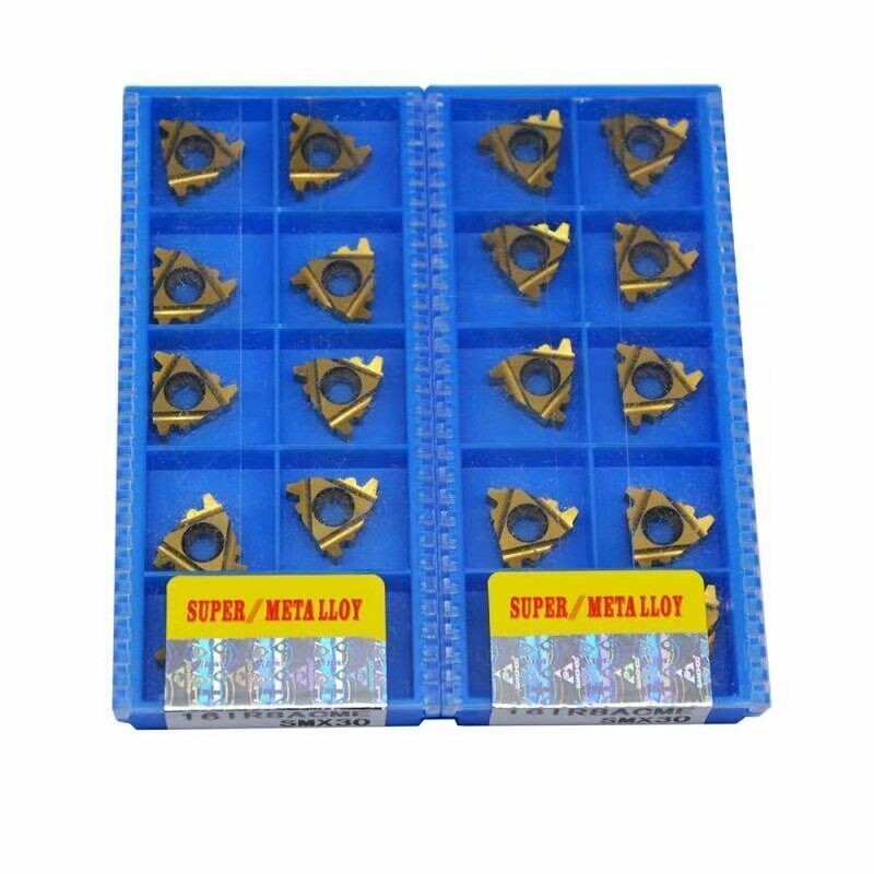10pcs 16IR8ACME SMX30 CNC Threading inserts Carbide Inserts 16IR 8ACME