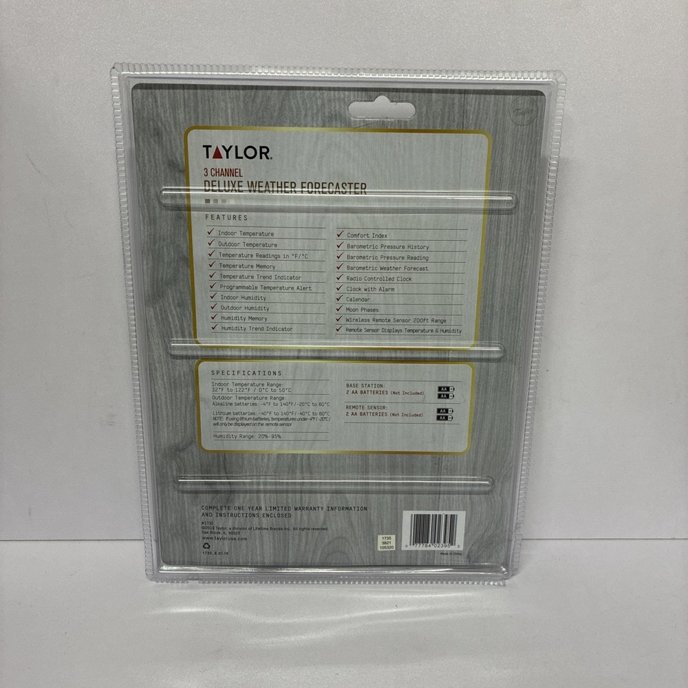 Taylor Precision Products Digital Deluxe Weather Forecaster