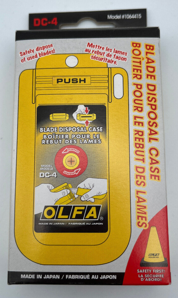 OLFA DC-4 Blade Disposal Case Reusable 1064415 NEW