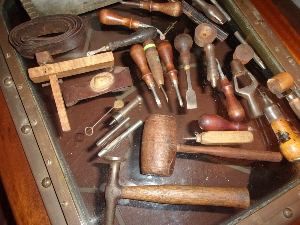 Antique Sailmakers shipwright shipbuilding tool kit