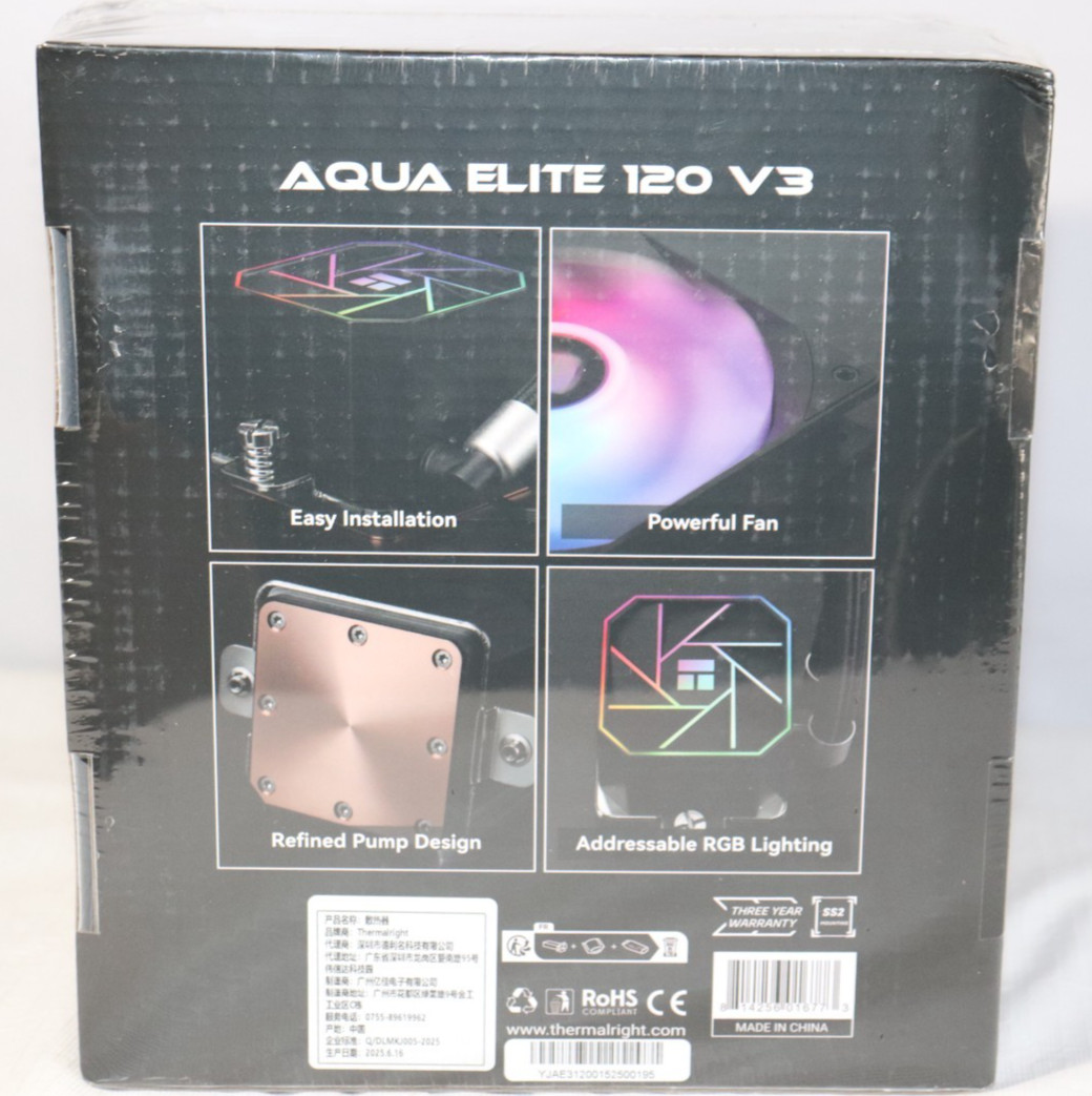 Thermalright Aqua Elite 120 V3 ARGB 120mm AIO Liquid CPU Cooler Ships Free