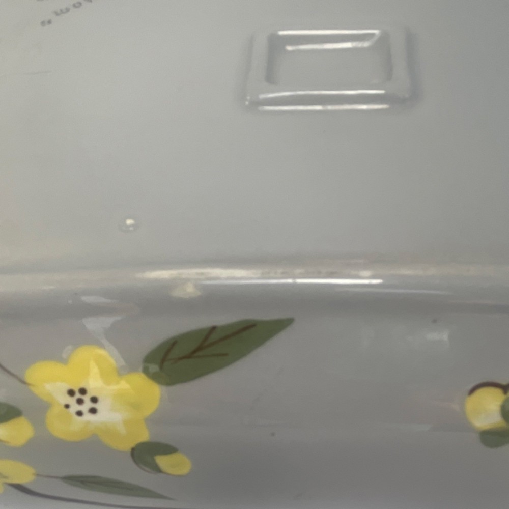 Vintage Weil Ware Blossom Hand Ceramic Rectangle Baking Dish