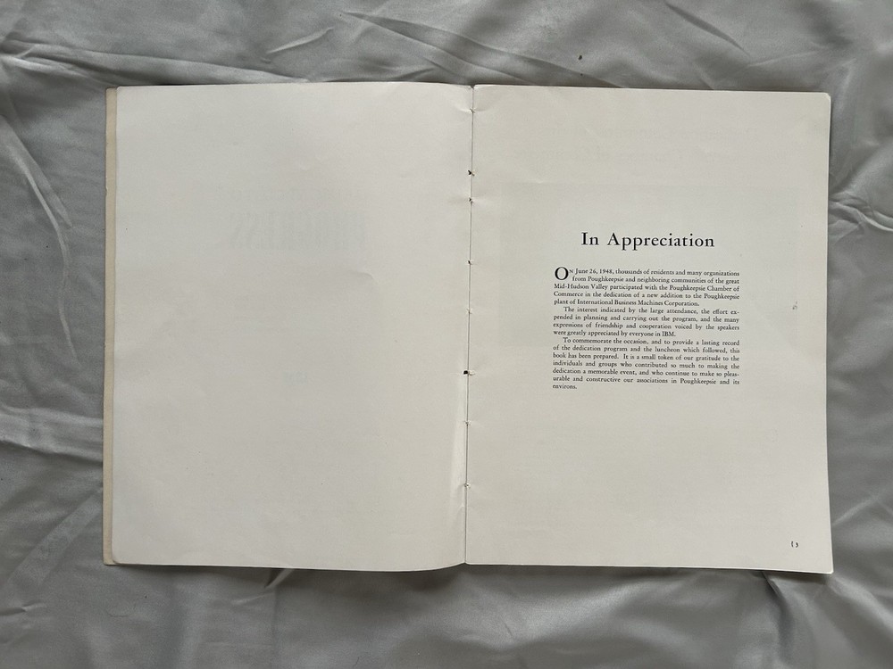 IBM - 1948 Dedicated To Progress 112 pg Book