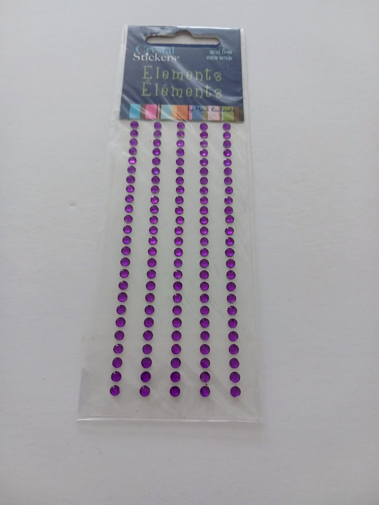 Mark Richards - Elements - Crystal Stickers - 1942 - Self-Adhesive - Purple