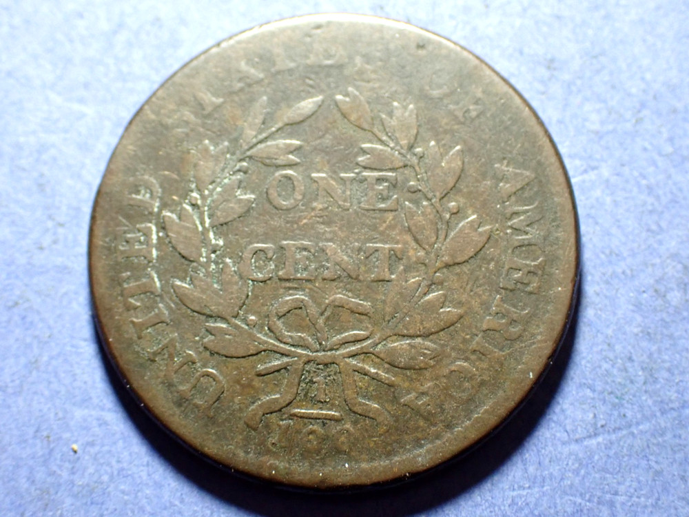 1802 Normal Reverse Draped Bust Large Cent Good++
