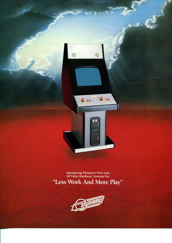 Dynamo Cabinet Hardware Systems Video Arcade Flyer / Brochure / Ad Excellent