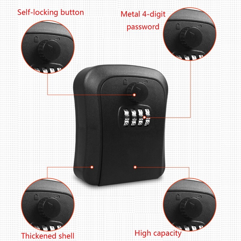 Combination with Code for Multiple Keys Car Keys Access Cards Sturdy