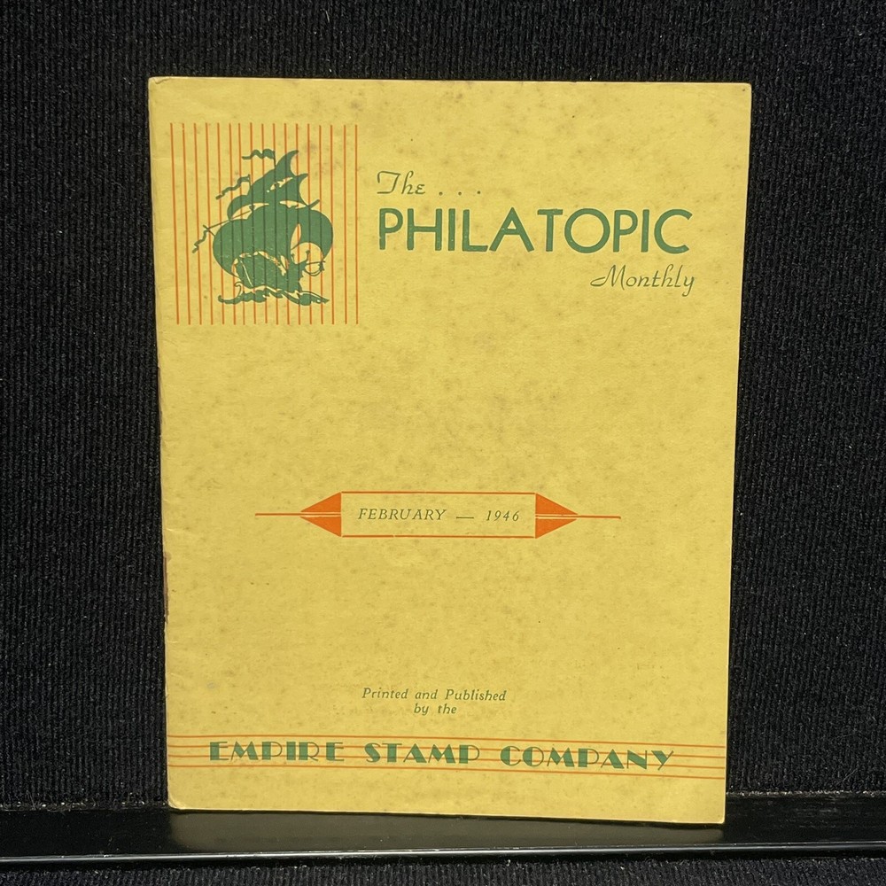 Philatopic Monthly Empire Stamp Company Collectors Booklet Vtg February 1946