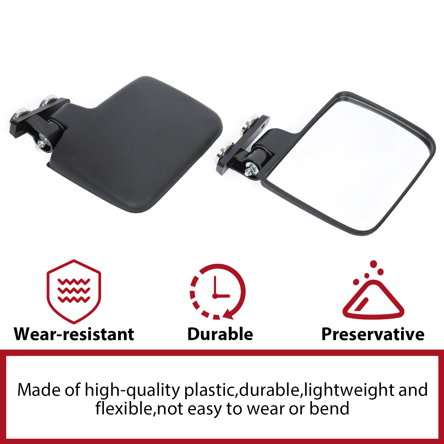 220lb Universal Magnetic Tractor Side Mirrors LH+RH For Kubota John Deere Mower