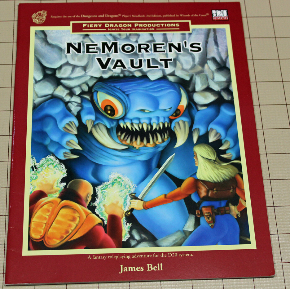 NEMOREN'S VAULT  D20 D&D rpg Adventure MINT !!