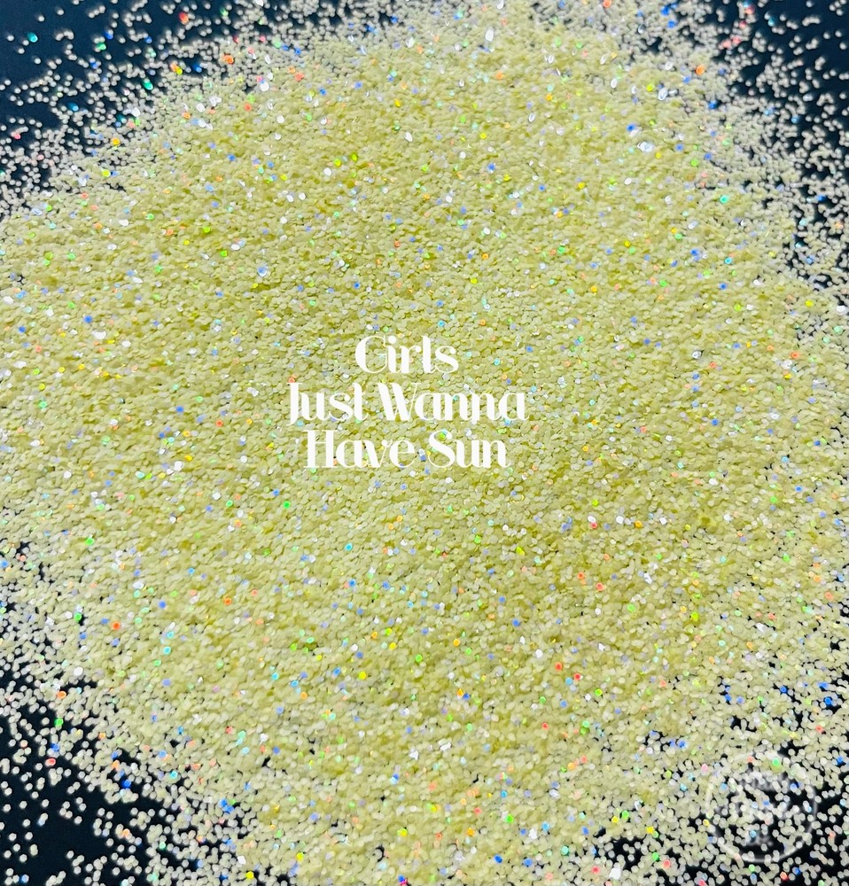 Premium Polyester Glitter - Yellow Holographic