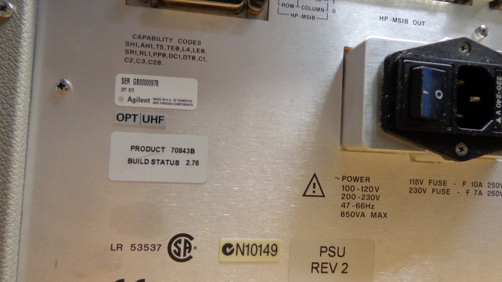 HP/Agilent 70843B Error Performance Analyser