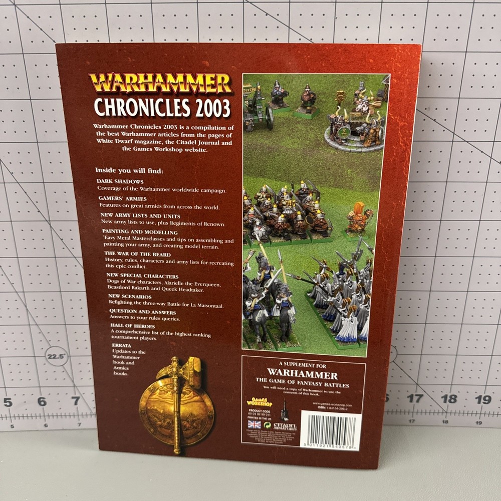 Games Workshop Warhammer Chronicles 2004 Rulebook Fantasy Codex Old World