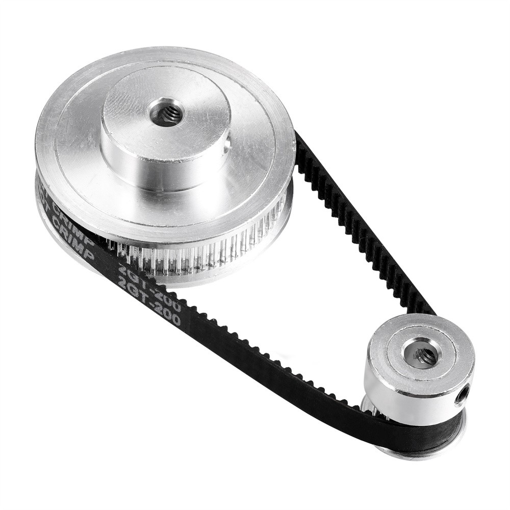 1Set Complete Printer Timing Belt Kit With Synchronous Wheels And Screws