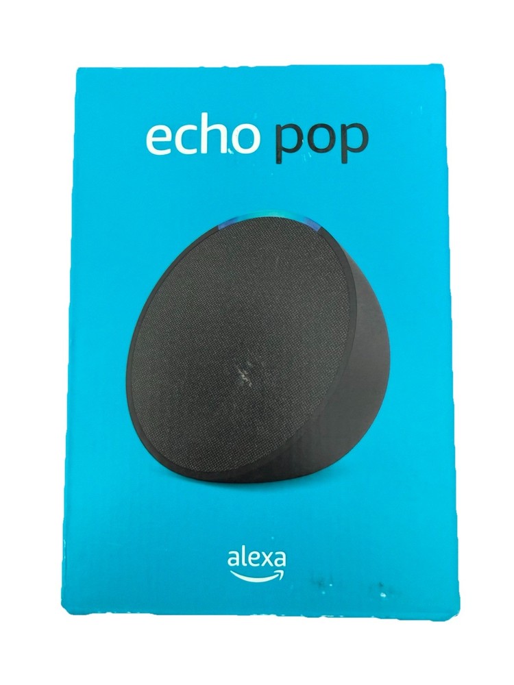 NEW SEALED Amazon Echo Pop Compact Bluetooth Smart Speaker with Alexa - Charcoal