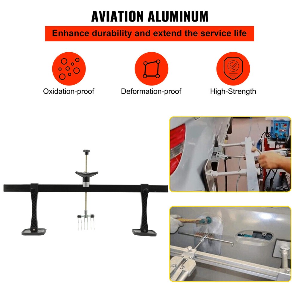 Car Dent Bar Puller Pull Lever Pulling Kit Removal Hammer Repair Auto Body Tool