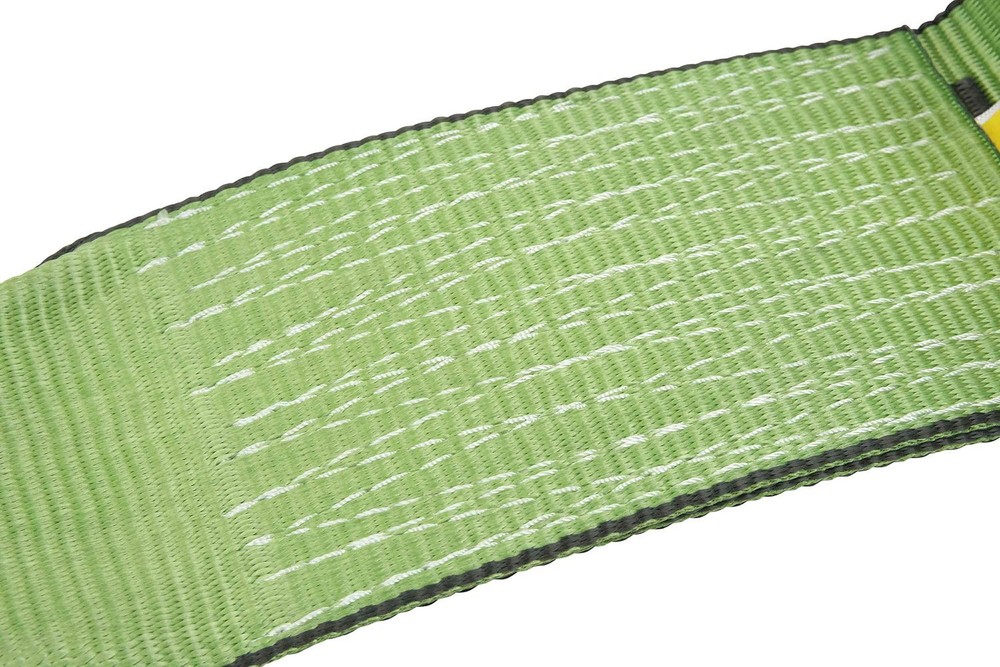 (20 Pack) 4" Winch Strap with Flat Hook - Green