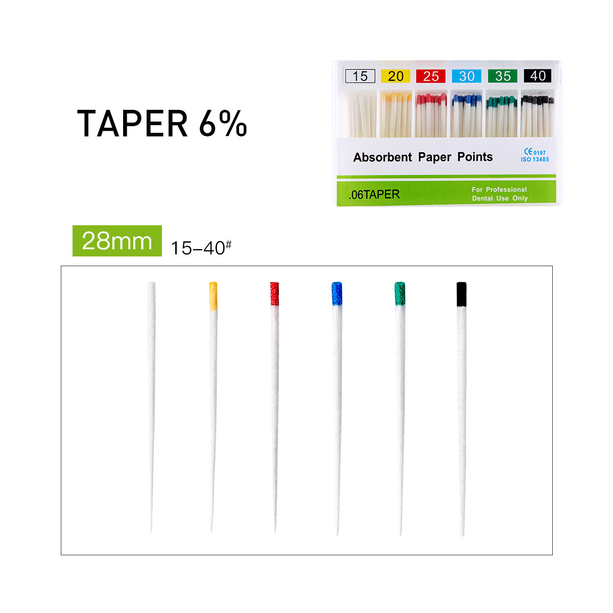 SALE Dental Endodontic Absorbent Paper Points Taper 0.04/ 0.02 /0.06 15#-40#