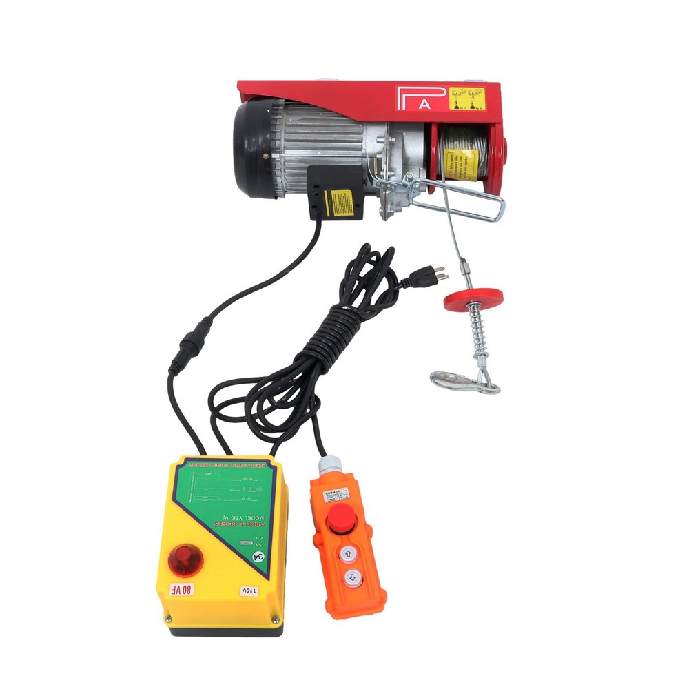Electric Hoist 1320lbs with Wireless Remote Control,14ft Wired Remote Control