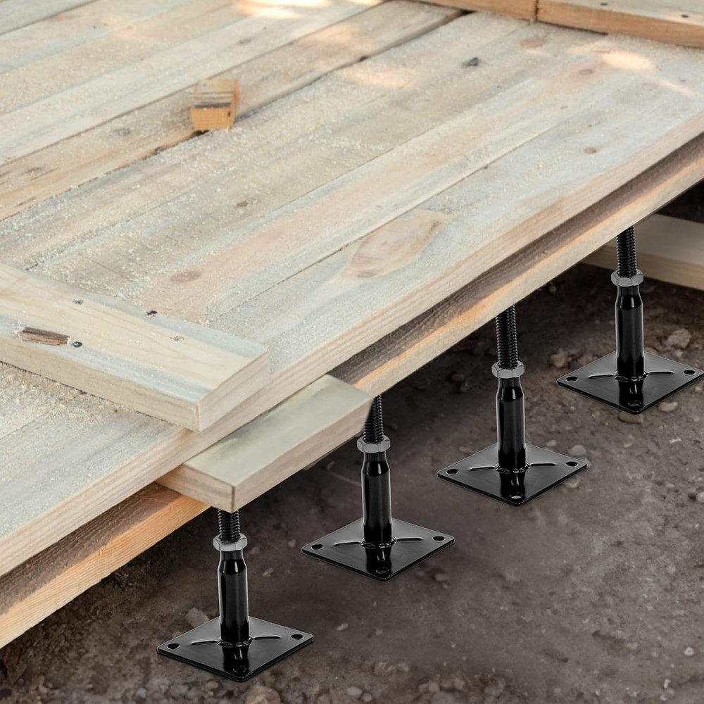 4 Pack Floor Jack Posts Adjustable 4-7” Heavy Duty Support Jacks Joist Deck