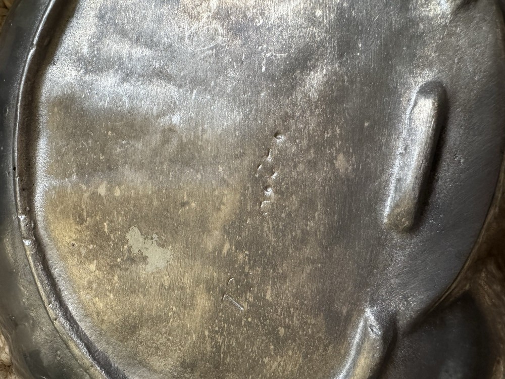 Vintage Shell Scallop Silver Toned Serving Dish