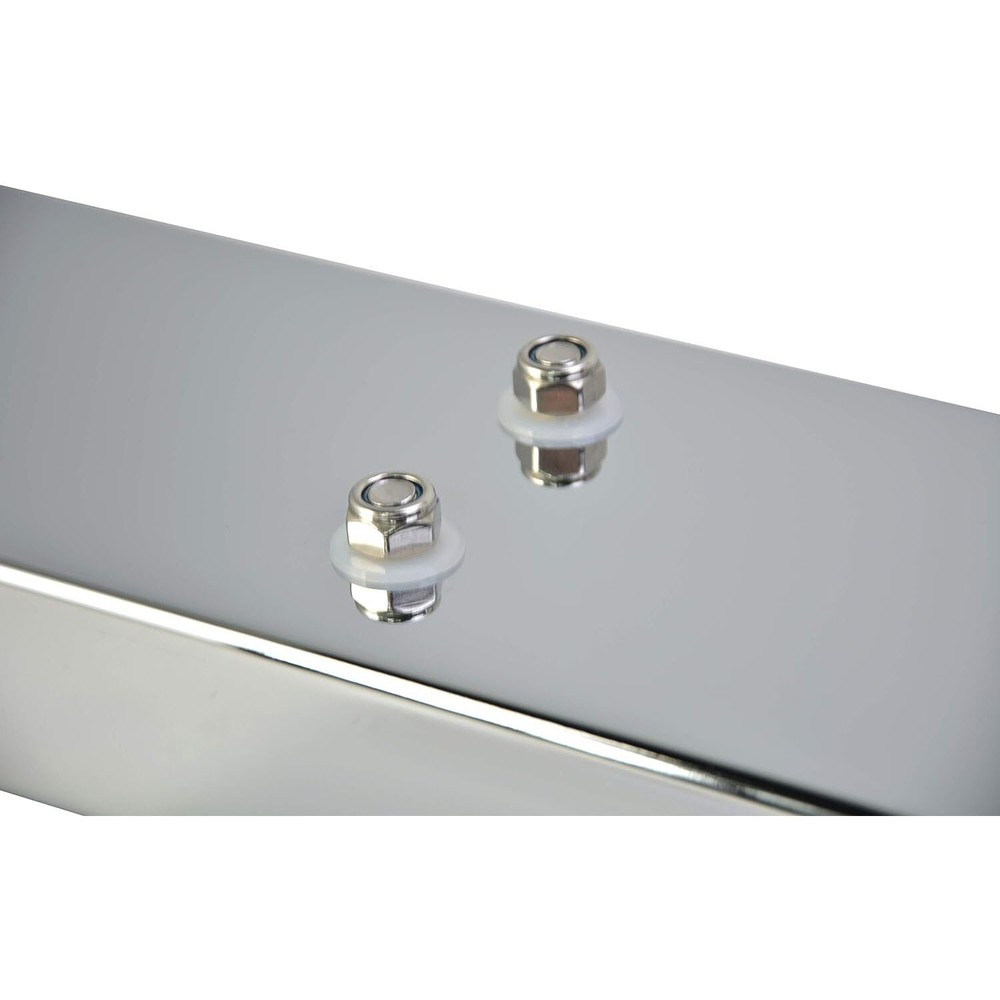 30" Mud Flap Hangers Spring Loaded 2.5" Bolt Pattern Stainless Steel Pair