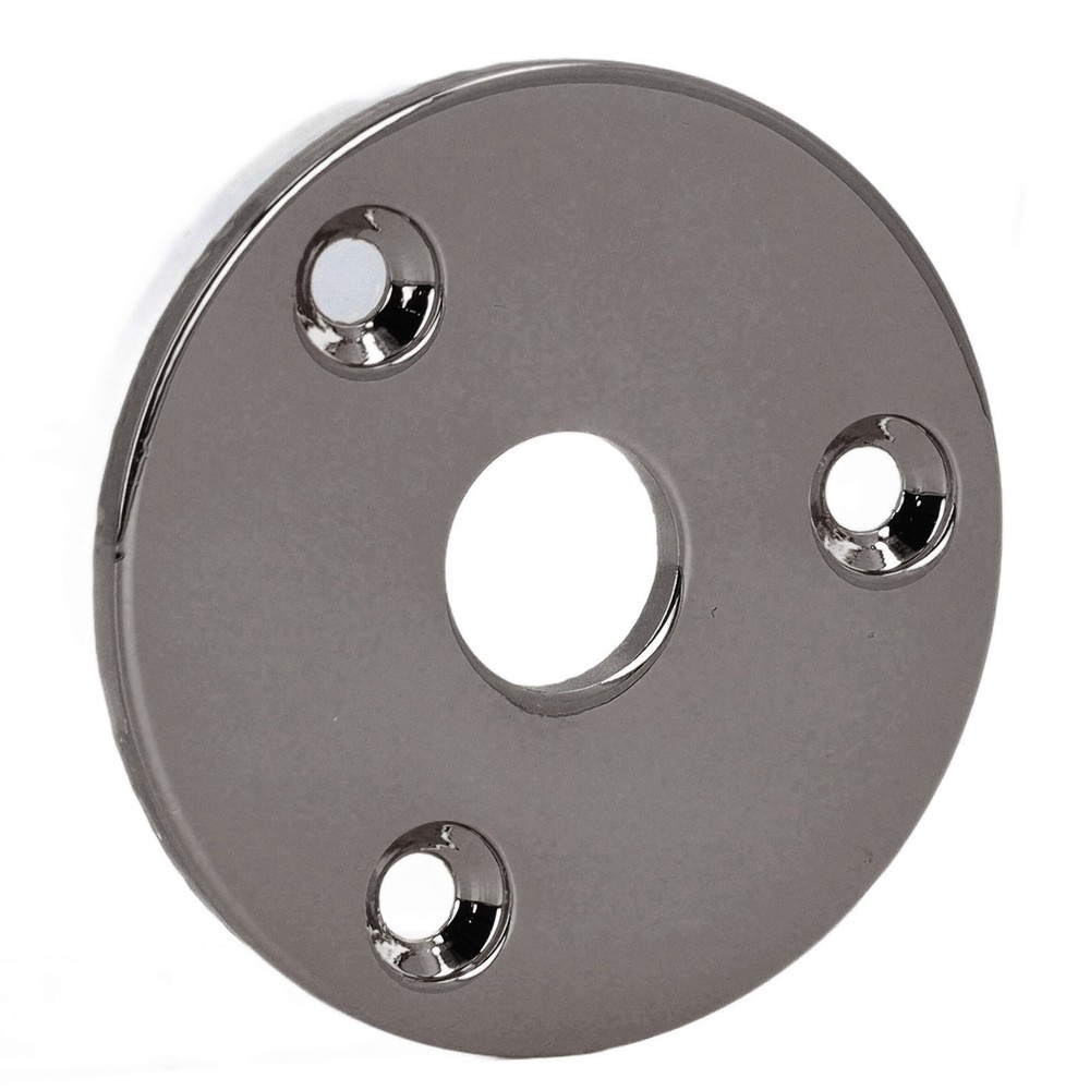 Guitar Jack Socket Plate Round Metal Input Output Cover Replacement Hardware For