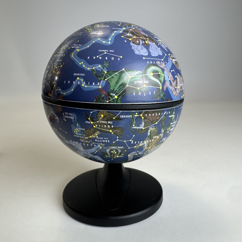 Wonder Globe Constellation 4.3 Inch Desktop World Globe Replogle 2001 Celestial