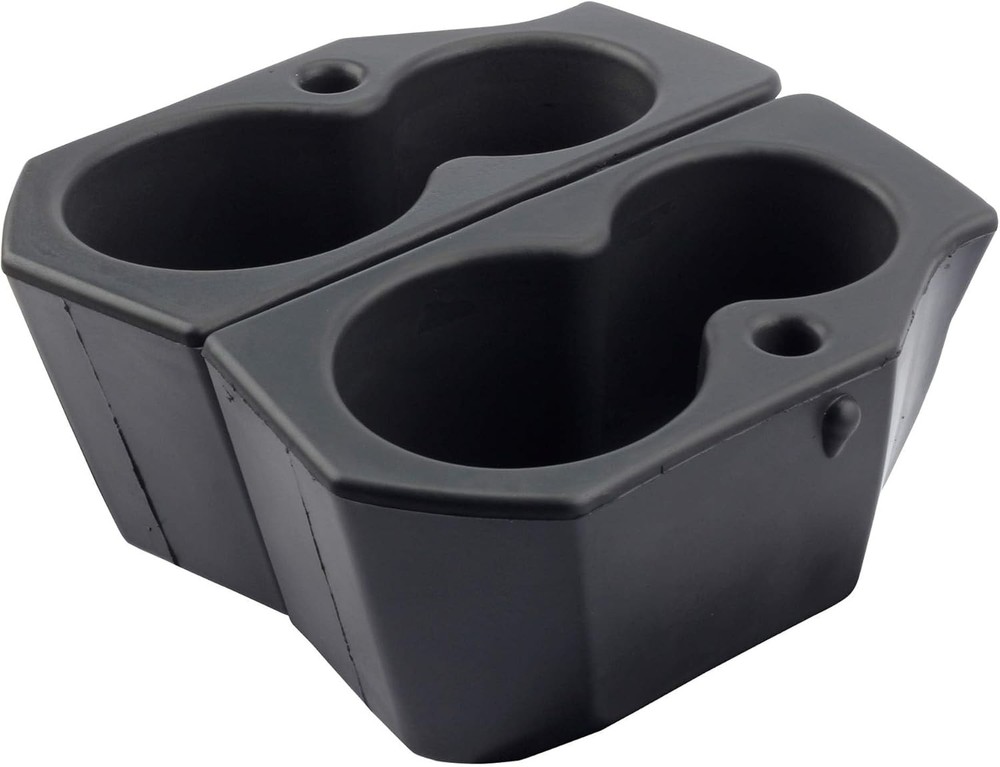 Two-piece door cup holders, front driver/passenger foam cup holders