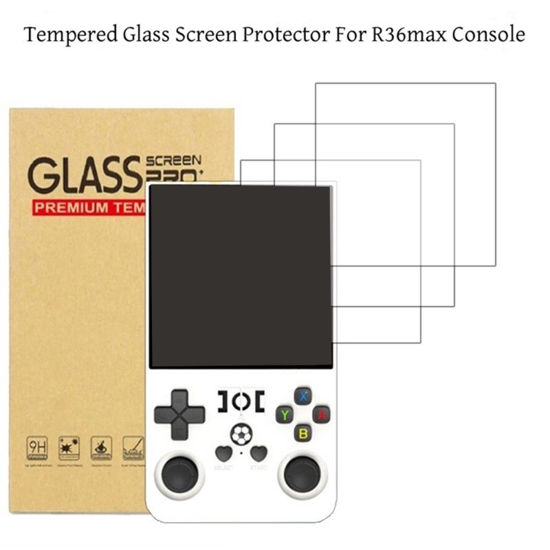 Tempered Glass Screen Protector Shield for R36Max Handheld Console Antiscratch