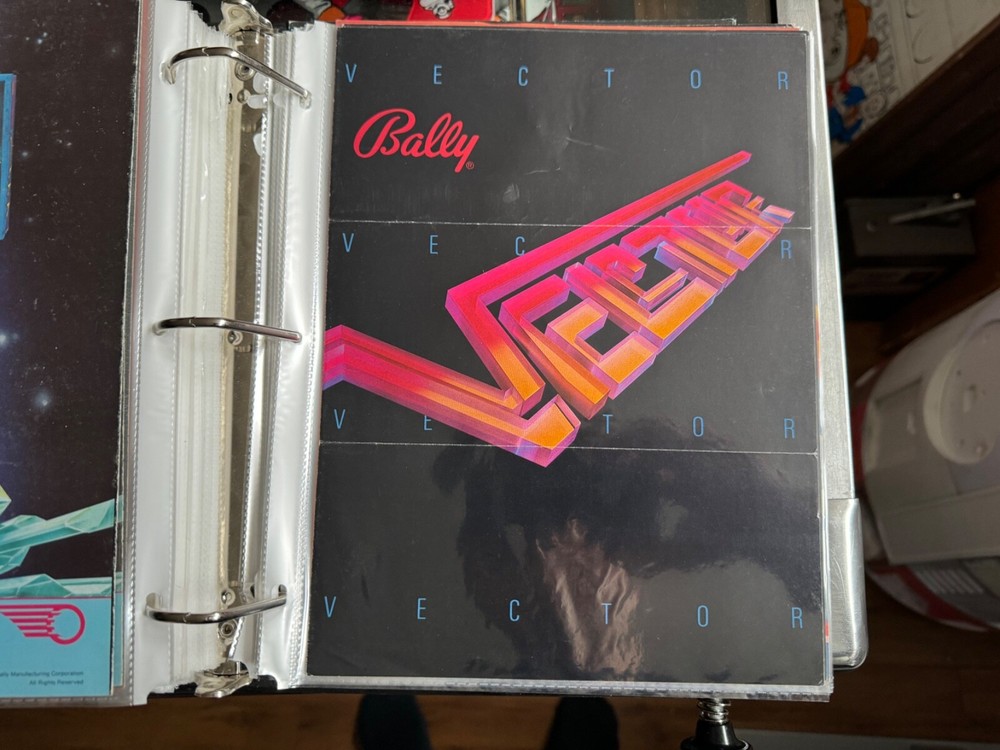 Bally VECTOR Pinball Machine Flyer Ad Promo Insert Poster EM