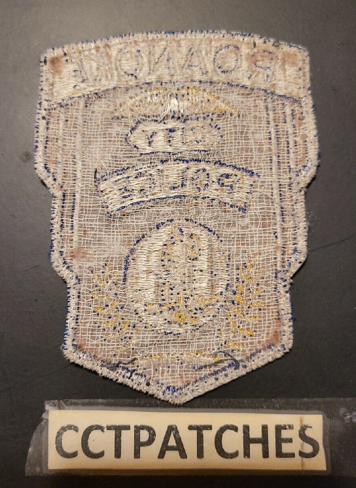ROANOKE, VIRGINIA POLICE SHOULDER PATCH VA