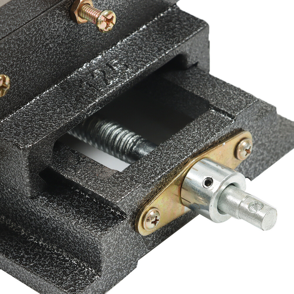 5" Cross Slide Vise Drill Press X-Y Clamp Heavy Duty Machine Metal 2 Way Black