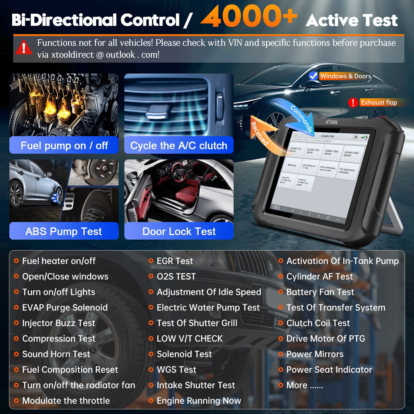 2025 Newest XTOOL D9S Online ECU Coding Full System Diagnostic Scanner 45+Resets