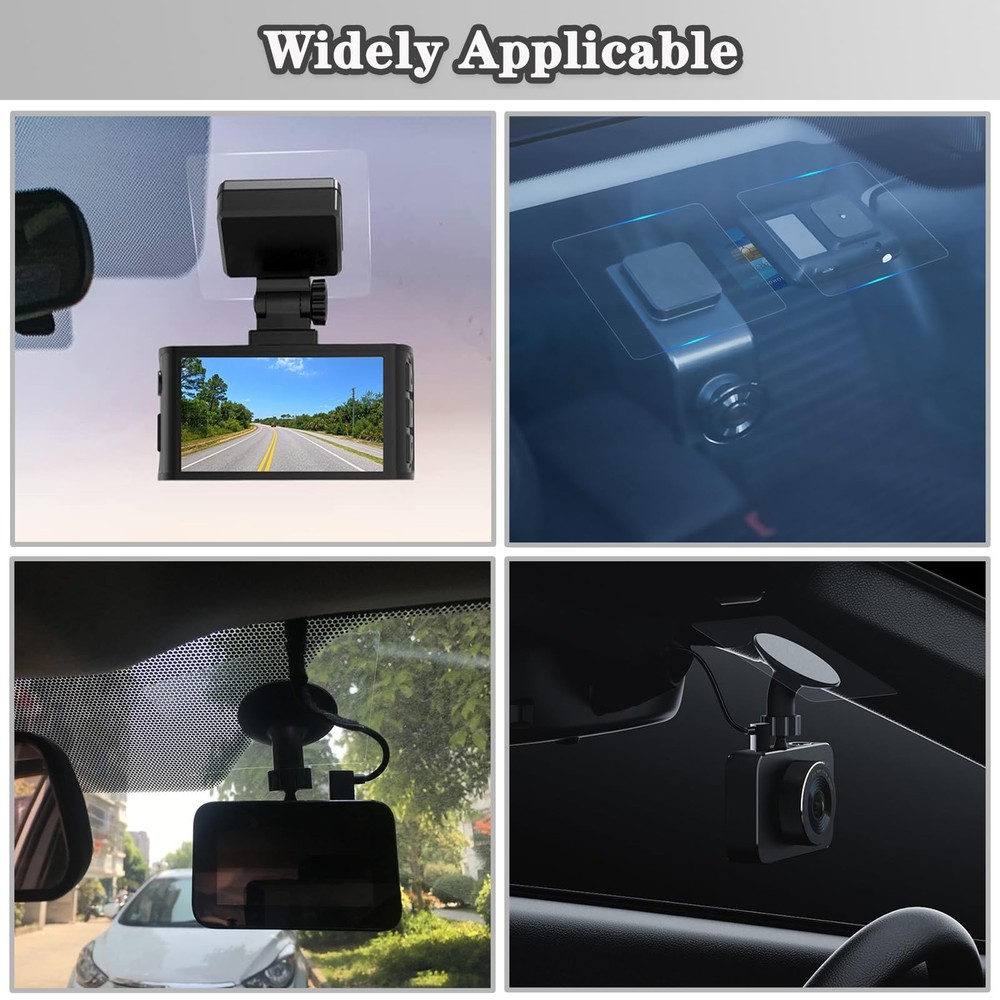 Electrostatic Film for Dash Cam, Sticker Shield Windshields Red