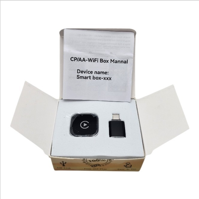 Wireless CarPlay Adapter Android Auto USB Plug Play iPhone Bluetooth Mini